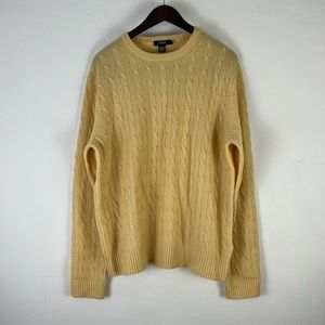 J. Crew V-Neck Sweater Size Medium Vibrant Yellow